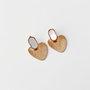 Heliophilia Silver Pendientes de Acero Inoxidable 316L Dorados para Mujer, Resistentes a la Corrosión y al Agua, 4 cm